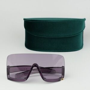 NEW Gucci GG1631S 011 Liliac Violet Shield Unisex Sunglasses GG 1631S